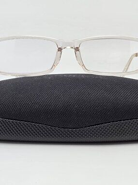 Converse Wet Paint AF Crystal Clear Silver Eyeglasses Frame w Flexhinge and Case